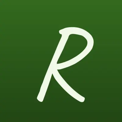 Рускус, сеть цветочных магазинов, лого-визитка